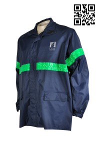 D163 來樣訂做工業制服 訂造安全工業外套  訂購反光帶制服外套  工業制服製造商HK